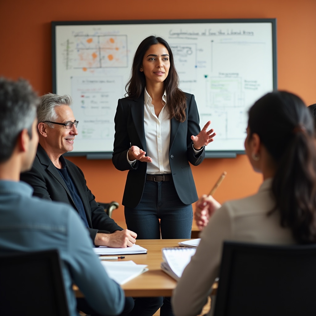 Interactive workshop session with diverse age groups engaged in learning